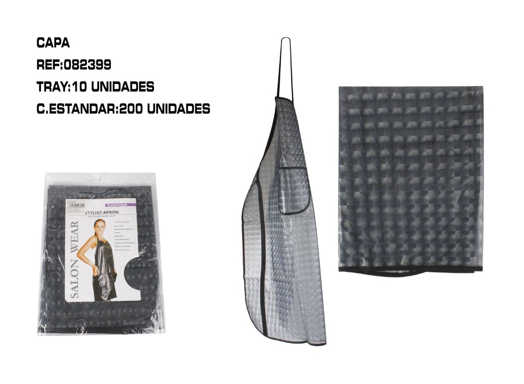 Delantal con bolsillo 0.6*0.8 10/U - Accesorios de belleza e higiene