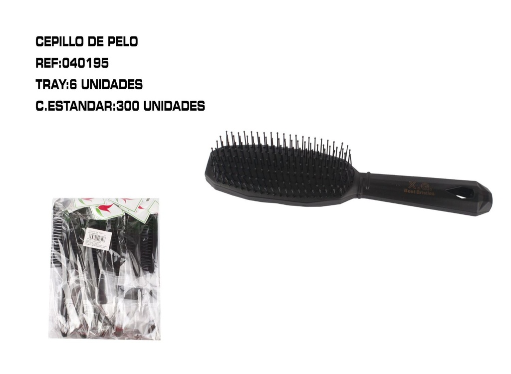 Cepillo de pelo 6 unidades 300/c - Accesorios de cabello