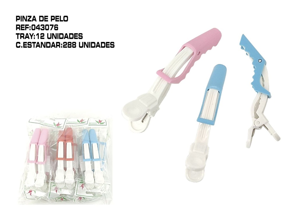 Pinza cocodrilo 2 unidades 12 unidades - Accesorios de peinado