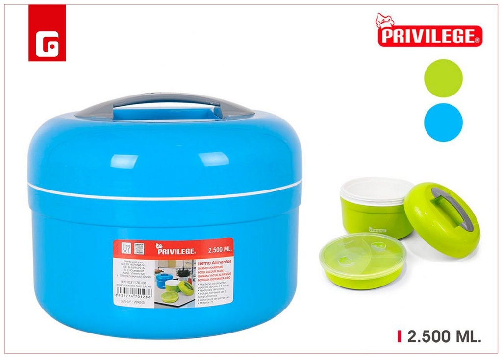 Termo de alimentos plástico 2500 m Privilege - Utensilios de cocina