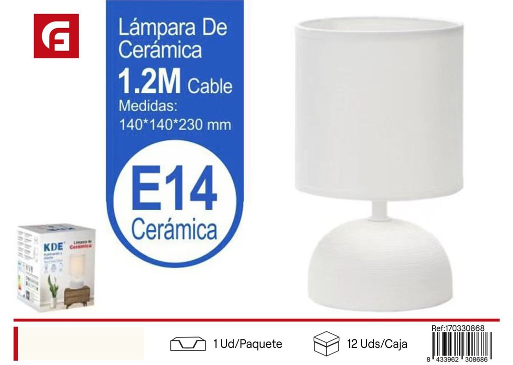 Lámpara de cerámica para iluminación