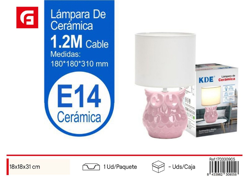 Lámpara de cerámica - Iluminación decorativa