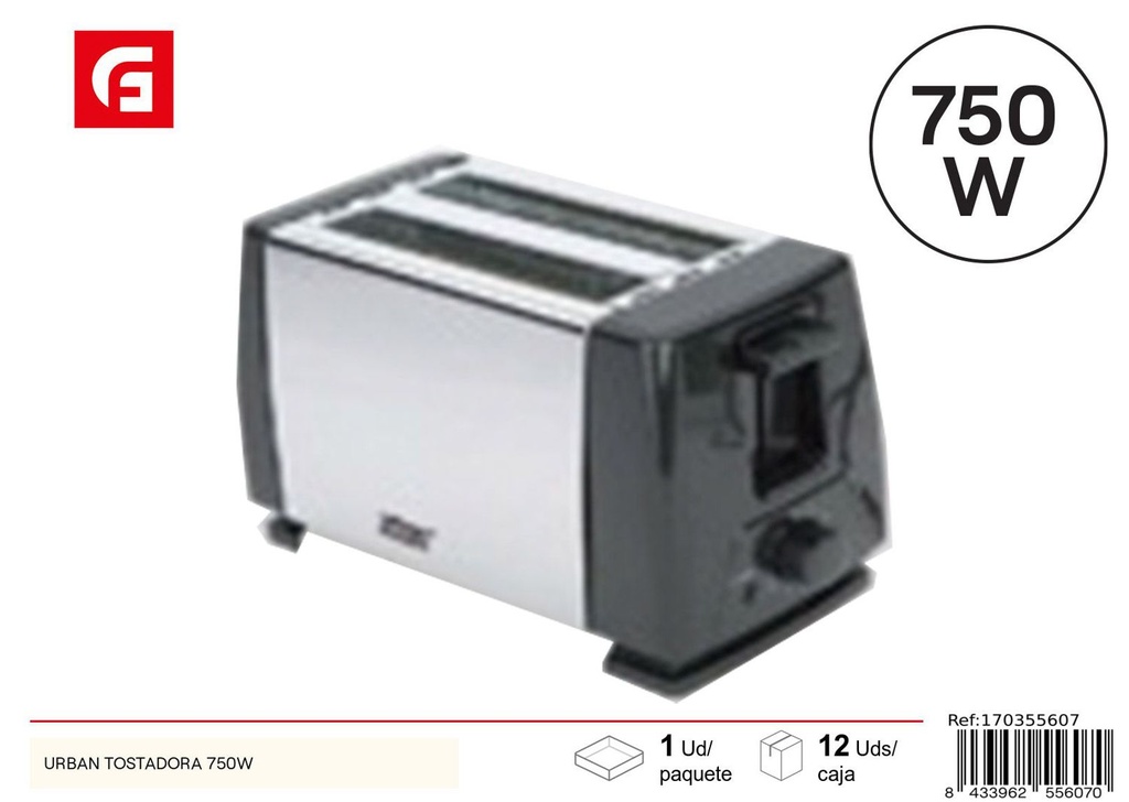 Tostadora urbana 750W - Electrodomésticos de cocina