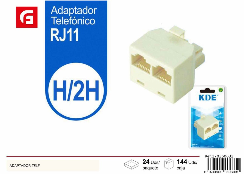 Adaptador de teléfono para cableado