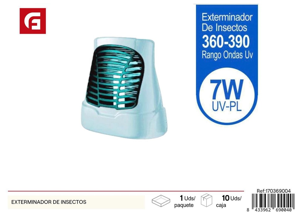 Exterminador de insectos - Luz antiinsectos