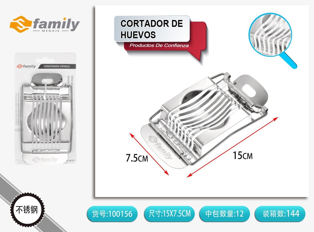 Cortador de huevos de acero inoxidable - Herramientas de cocina