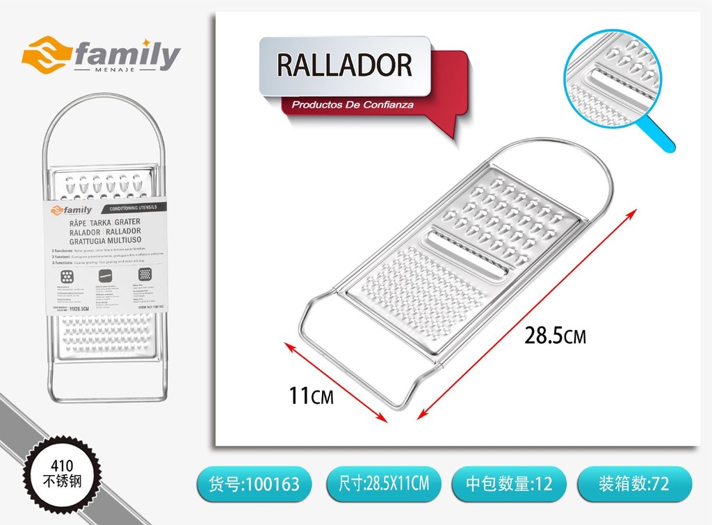 Rallador multiuso para cocina