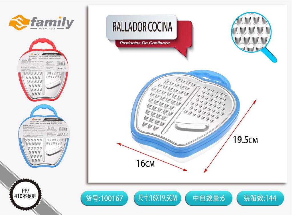 Rallador de cocina 213 para cortar y rallar alimentos