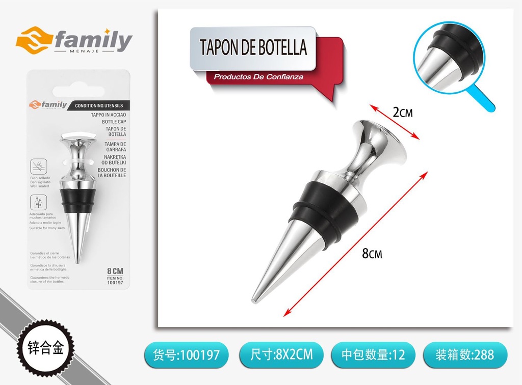 Tapon de botella 4039-391 para cocina y utensilios