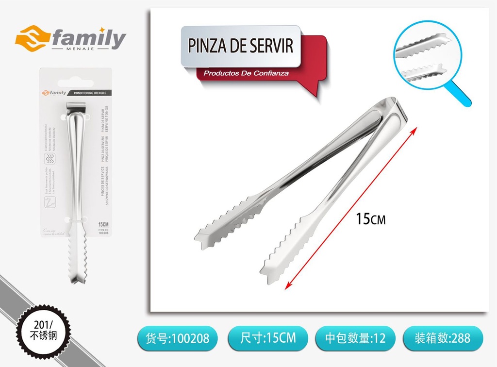 P pinza de servir - Utensilios de cocina