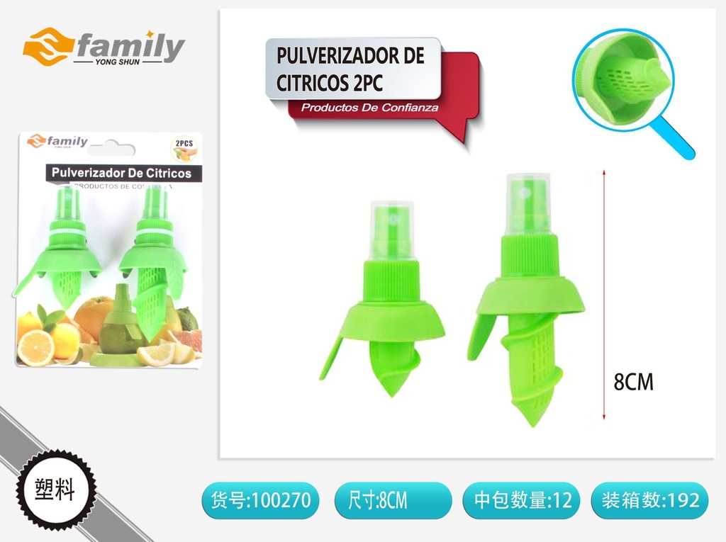 Pulverizador de cítricos 2pcs para cocina