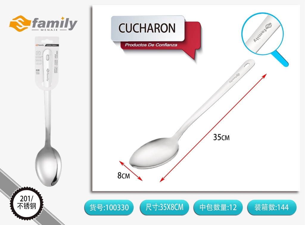 Cucharón con mango brillante 2.5mm - Herramientas de cocina