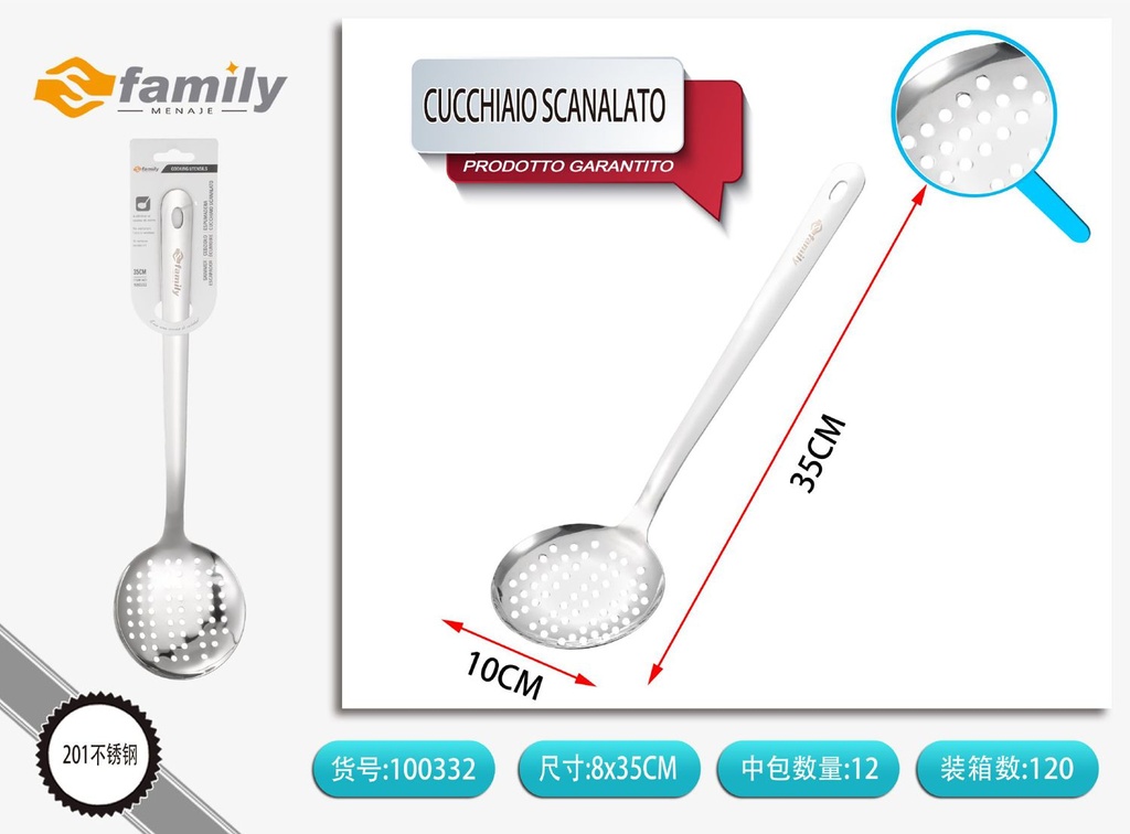 Espumadera brillante 2.5mm - Herramientas de cocina