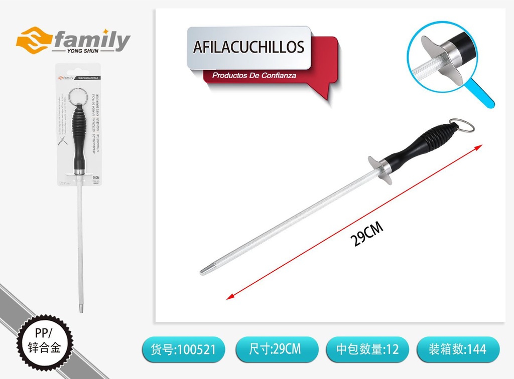 Afilacuchillos 8 pulgadas 29CM - Utensilios de cocina