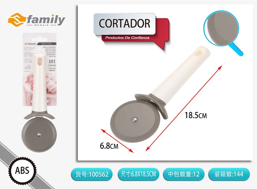 Cortador de pizza ZN2186 - Herramientas de repostería