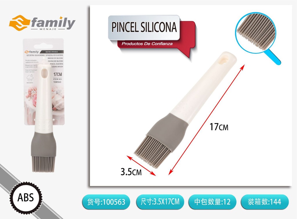 Pincel de silicona ZN2202 - Herramientas de repostería