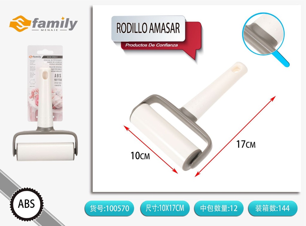 Rodillo amasador ZN2167 - Utensilios de repostería