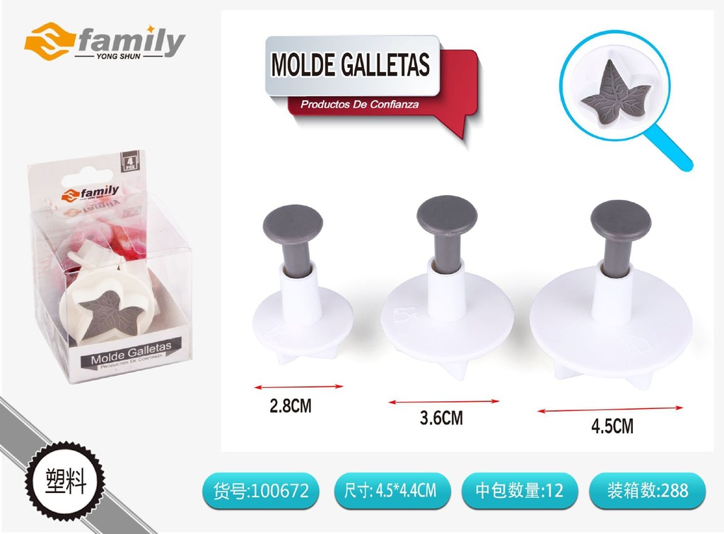 Molde para galletas (ZN18) - Utensilios de repostería