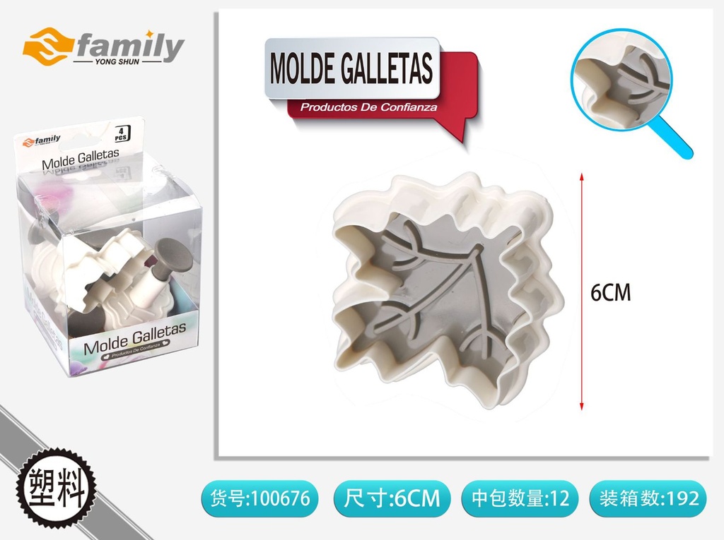 Molde para galletas para repostería