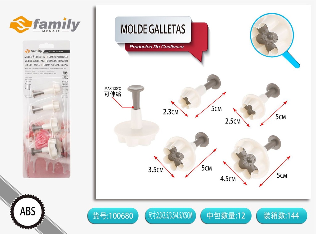 Molde para galletas ZN2061