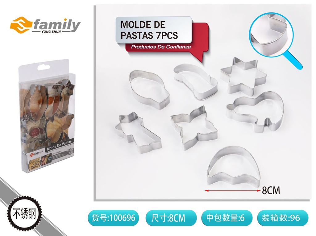 Molde de galletas 7 piezas DC-C119 - Herramientas de repostería