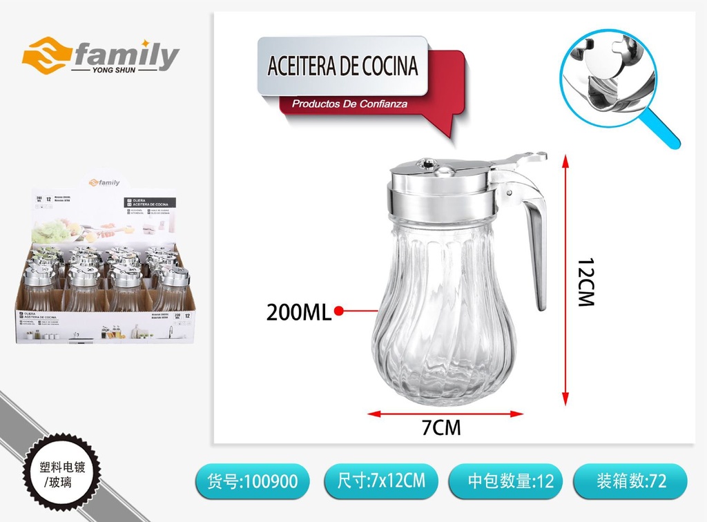 Aceitera de cocina con asa - Accesorios de cocina