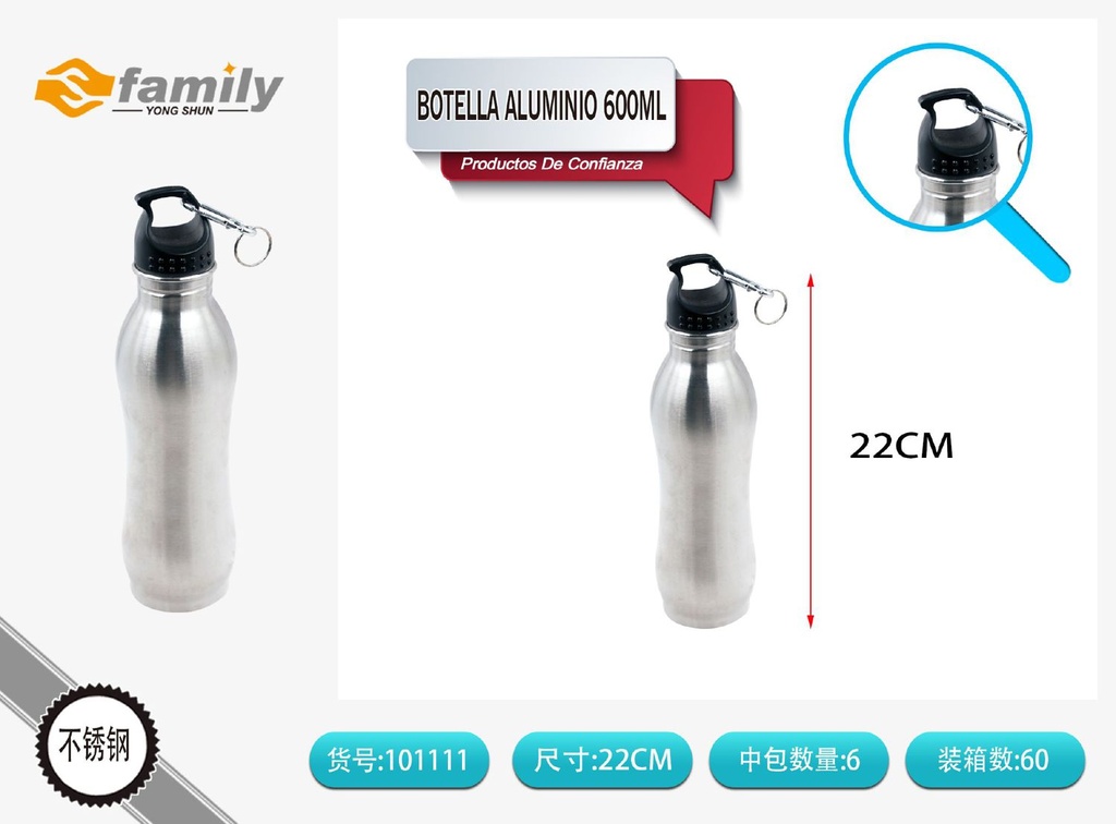 Botella sport de 600 ml - Utensilios de cocina