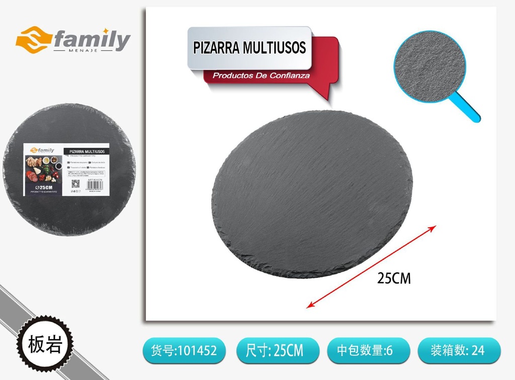 Pizarra multiusos 25cm - Utensilios de cocina