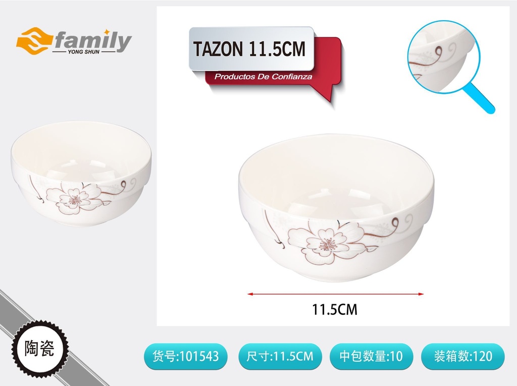 Tazón de cerámica 11.5 cm - Utensilios de cocina