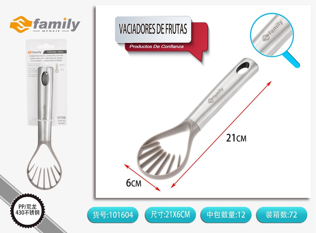 Rallador de papaya de acero 21.2x6cm - Utensilios de cocina
