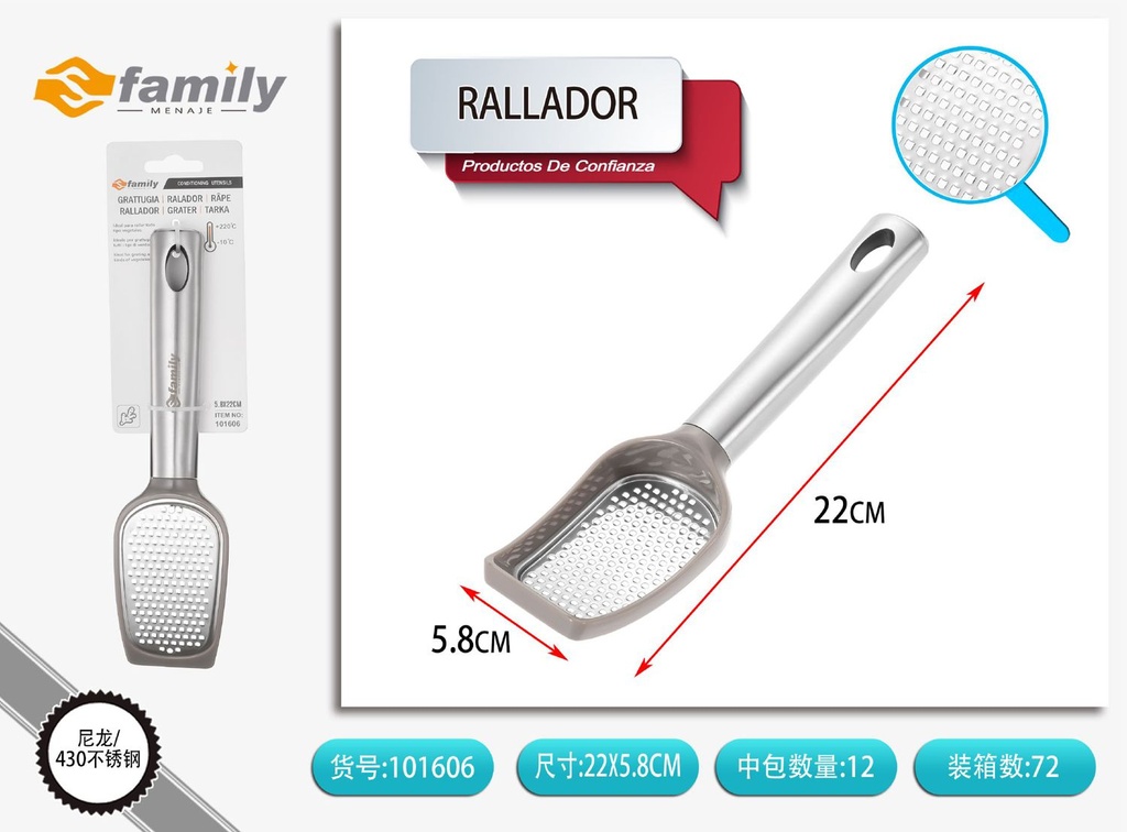 Rallador de jengibre de acero inoxidable - Utensilios de cocina