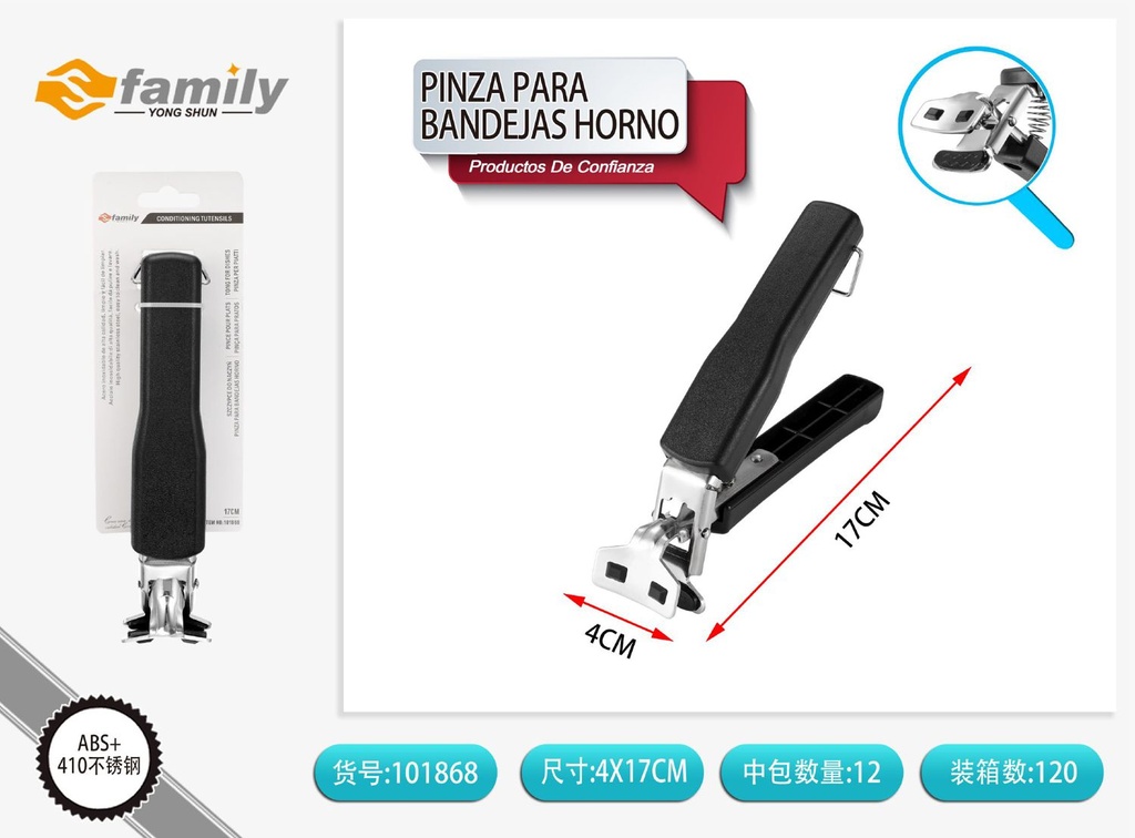 Pinza para bandejas de horno 947