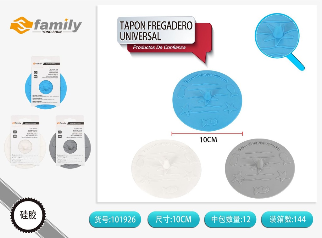 Tapón de fregadero universal de silicona para cocina