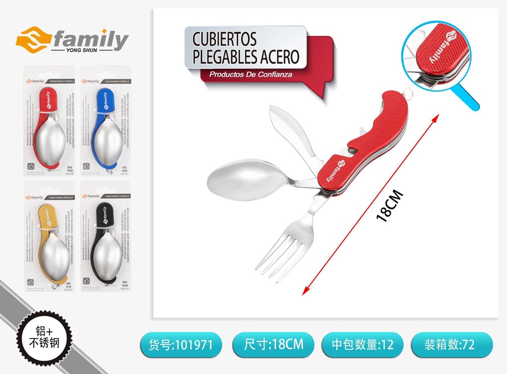 Cubiertos multifuncionales acero - Utensilios de mesa