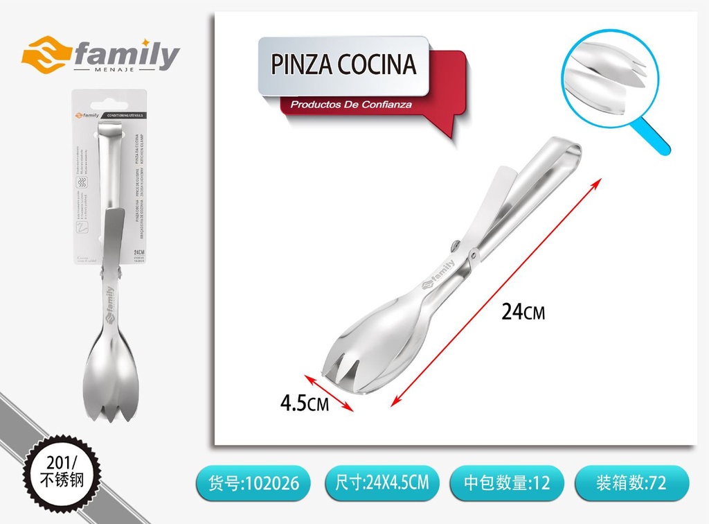 Pinza de cocina HY-1920 24.5cm - Utensilios de cocina