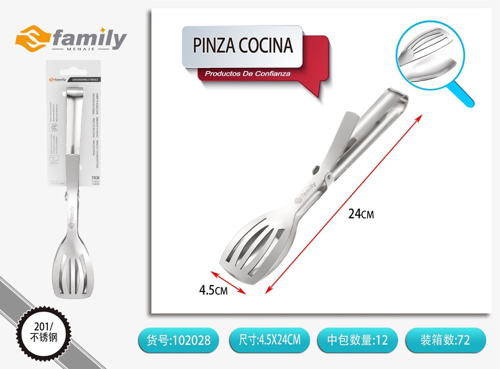 Pinza de cocina 24.5cm