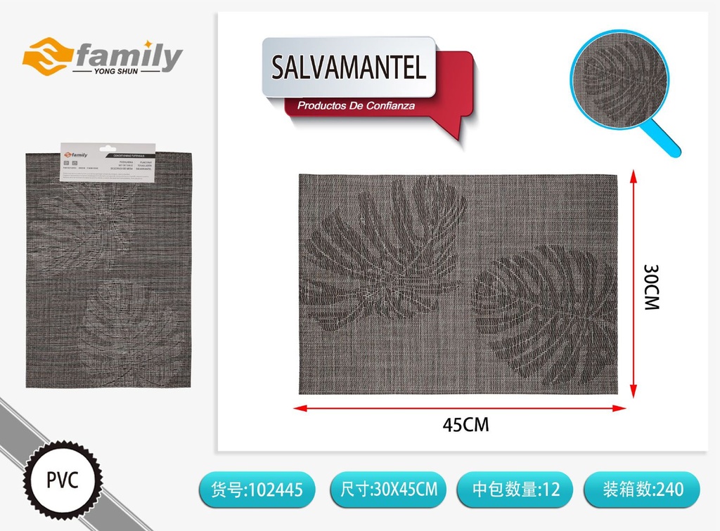 Salvamantel marrón 30*45cm