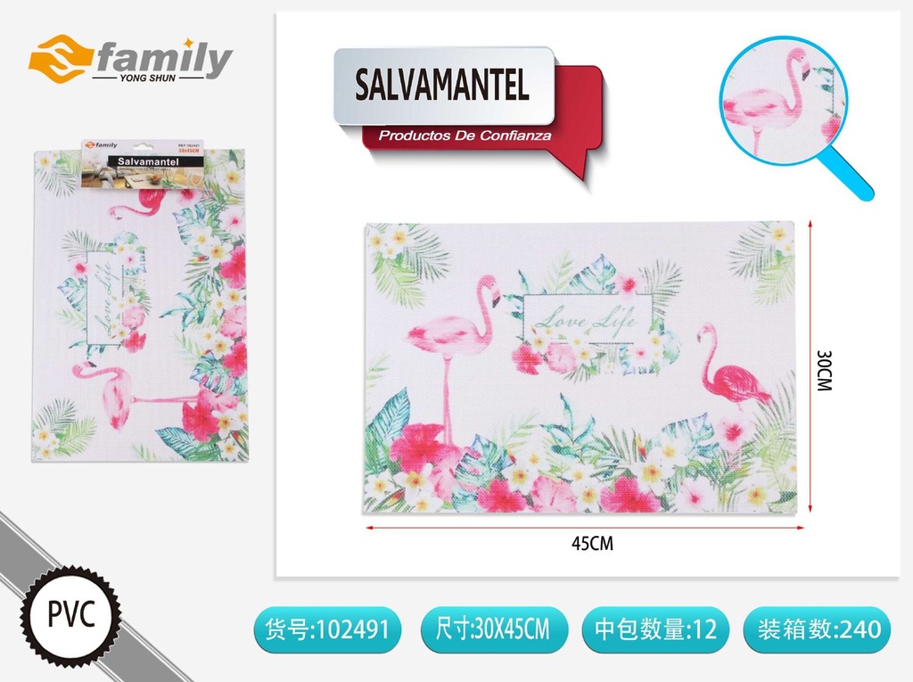 Salvamanteles blanco 30*45CM - Utensilios de mesa 