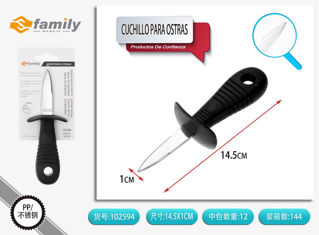 Cuchillo para ostras 47#