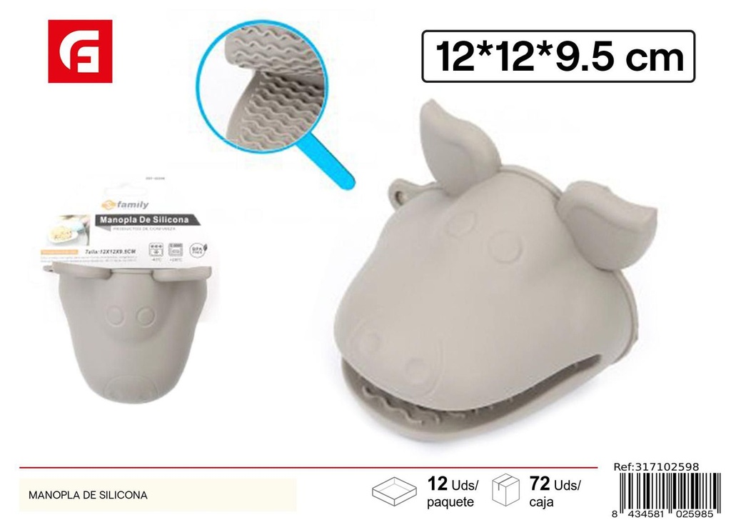Manopla de silicona 12*12*9.5cm - Utensilios de cocina