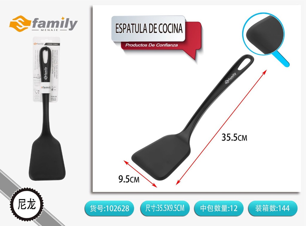 Espátula de cocina de nylon 35.5cm para utensilios