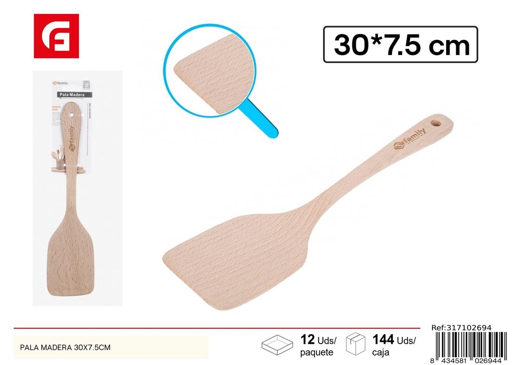 Pala de madera en forma cuadrada 30*7.5CM - Herramientas de jardinería
