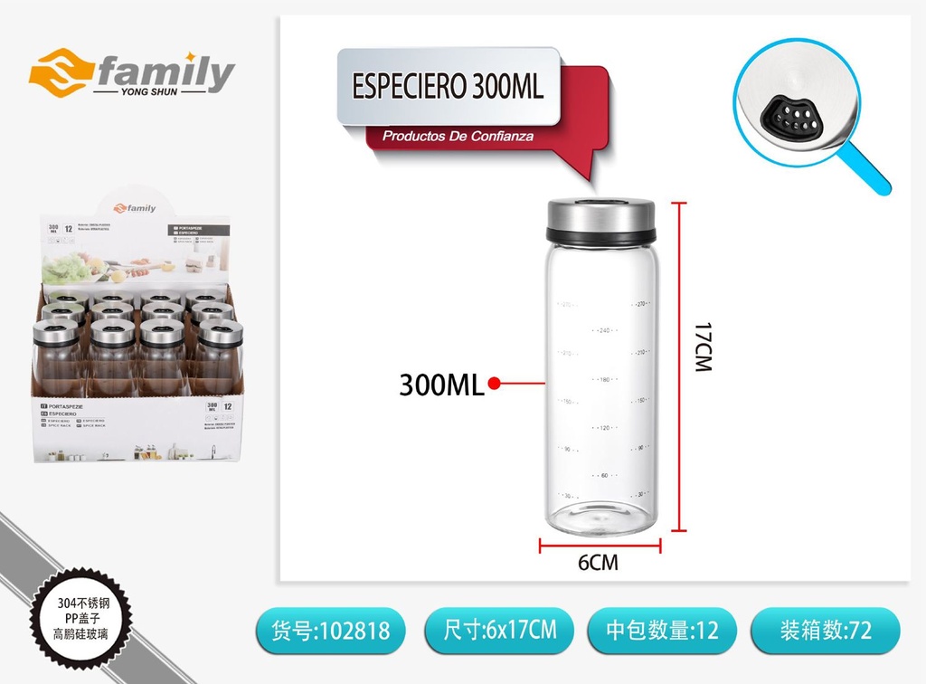 Especiero de 300ml - Accesorios para cocina y conservación