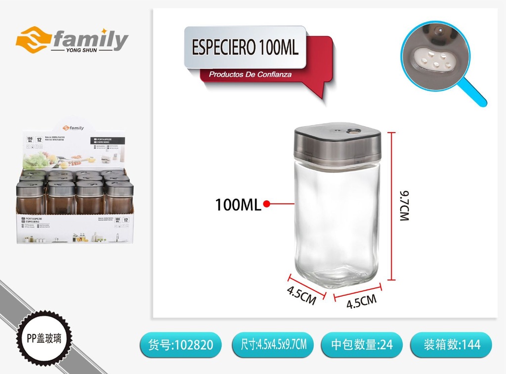 Especiero 100ml - Utensilios de cocina