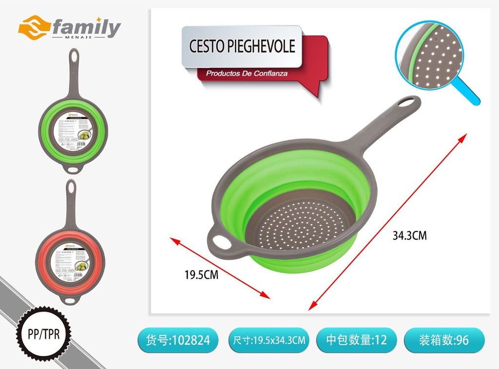 Cestas Plegables 34.3x19.5x3 cm - Accesorios de cocina