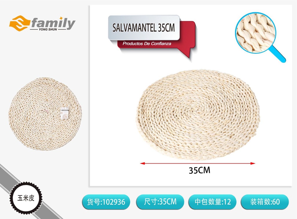 Salvamanteles de 35 cm de bambú - Utensilios de cocina
