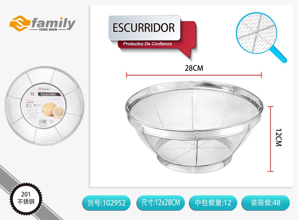 Escurridor de cocina 28cm