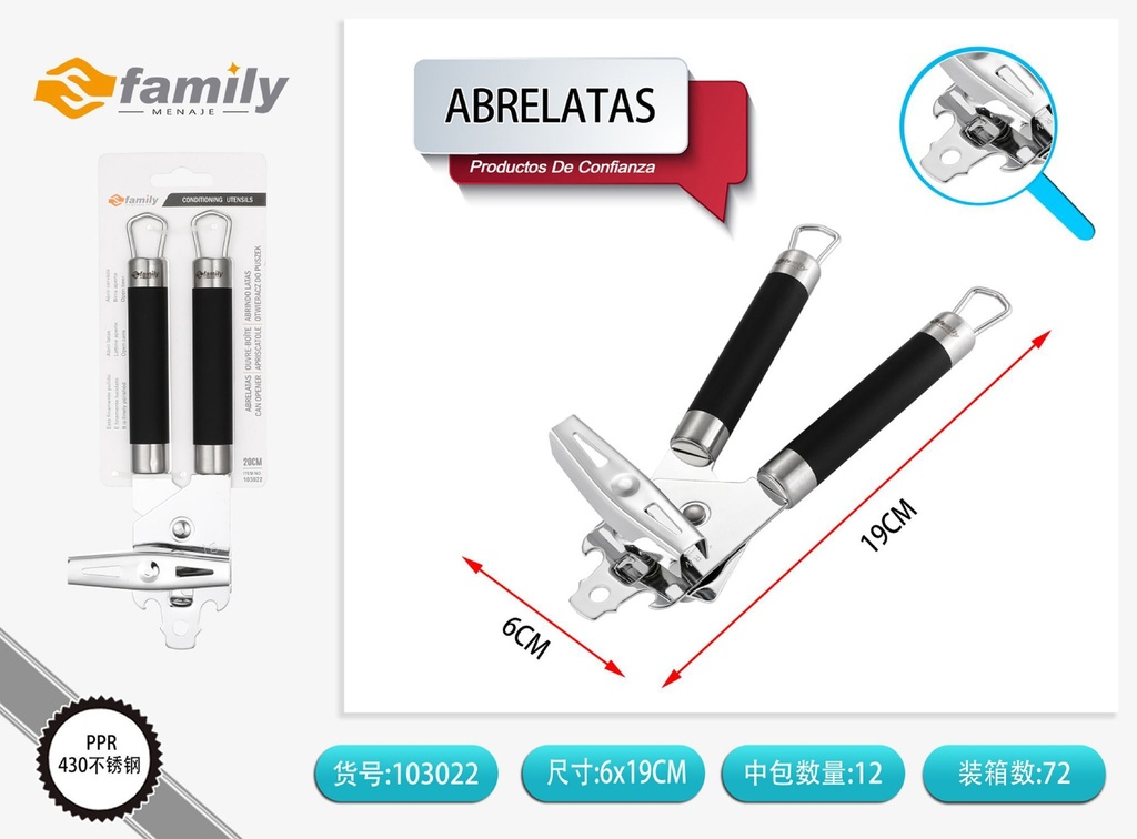 Abrelatas de 19*4.7cm - Utensilios de cocina