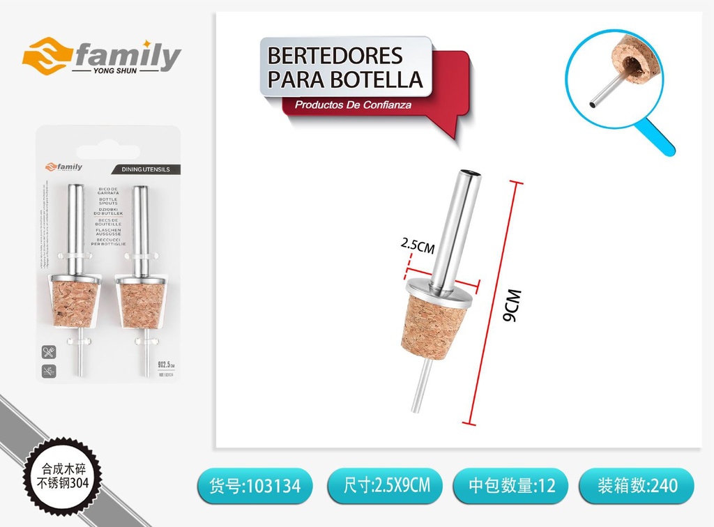 Bertedores para botella 2 piezas - Utensilio de cocina