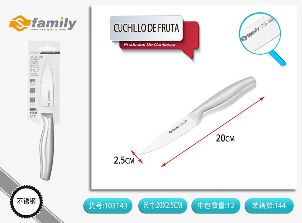 Cuchillo de fruta 19.5 cm - Utensilios de cocina